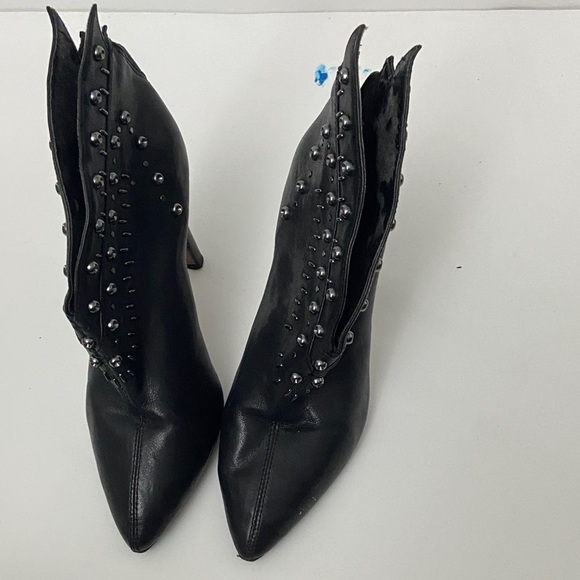 Vince Camuto Black Embellished Heeled Boots - Picture 1 of 4